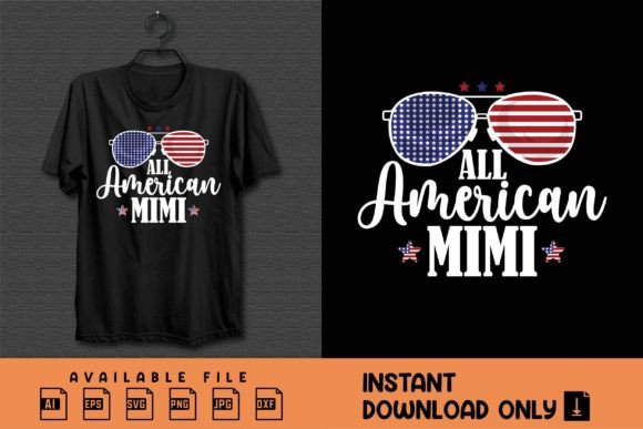 All American Mimi: 4th of July T-Shirt Design