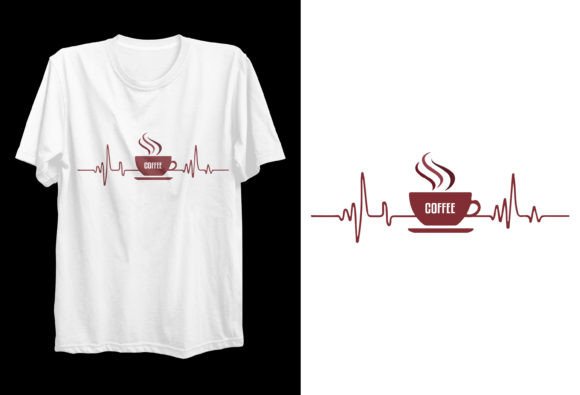 Coffee Typography POD T-shirt Design: A Designer's Asset