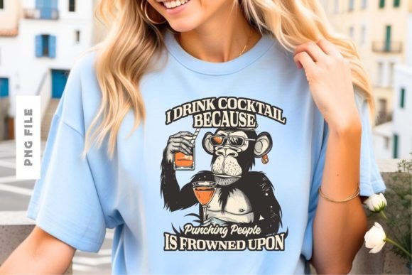 Creative Cocktail T-Shirt Design for Modern Brands