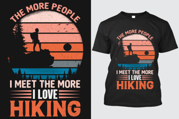 Hiking T-Shirt Design 15: A Versatile Asset for Outdoor Branding