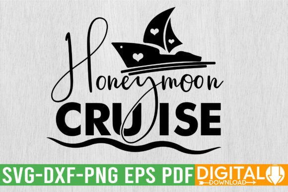 Honeymoon Cruise SVG Design: A Premium Visual Asset