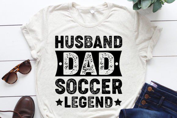 Husband Dad Soccer Legend T-Shirt Design: A Premium Graphic Asset