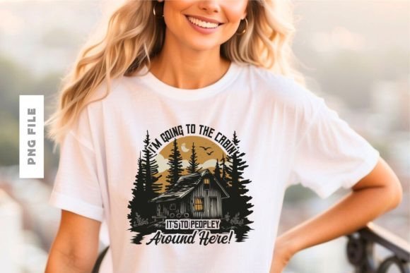 I'm Goin to the Cabin T-shirt Design: A Creative Asset