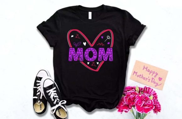 MOM Mother's Day T Shirt Design: Typography for Meaningful Apparel