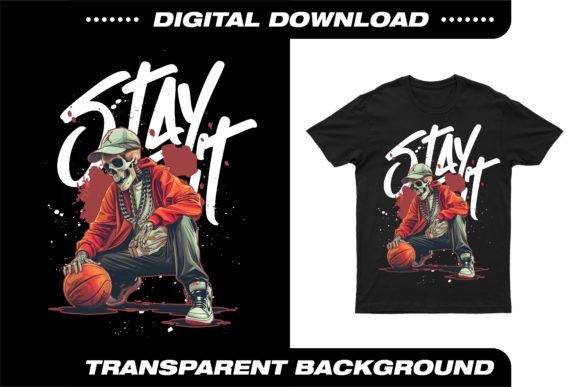 Stay It T-Shirt Design: Basketball Graphics for Modern Branding