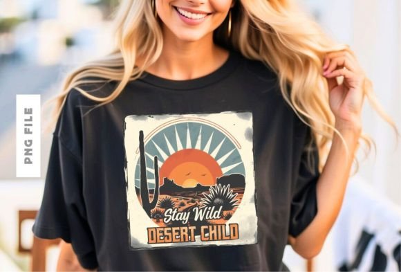 Stay Wild Desert Child: A Ready-to-Print Design Asset