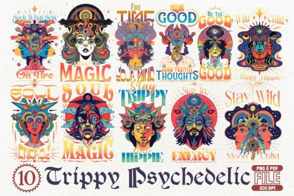 Unlock Vibrant Creativity with Psychedelic Design Assets