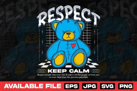 Urban Bear Doll Graffiti: Bold Streetwear Design