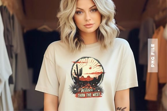 Wilder Than the West T-Shirt Design: A Creative Asset for Modern Branding
